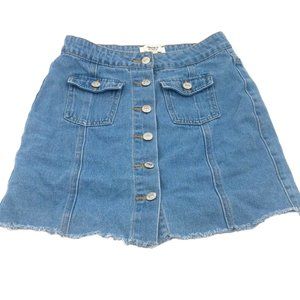 Forever21 Denim Blue Skirt Size S
